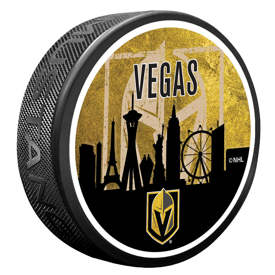 Vegas Golden Knights Skyline Puck