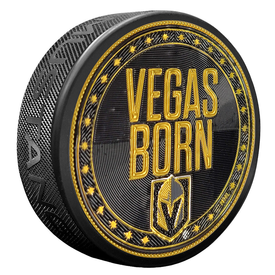 Vegas Golden Knights Vegas Born Puck Design Trimflexx
