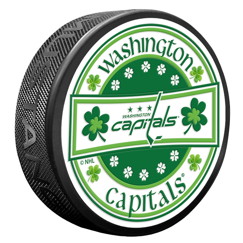 Washington Capitals Lucky St. Patricks Day Puck