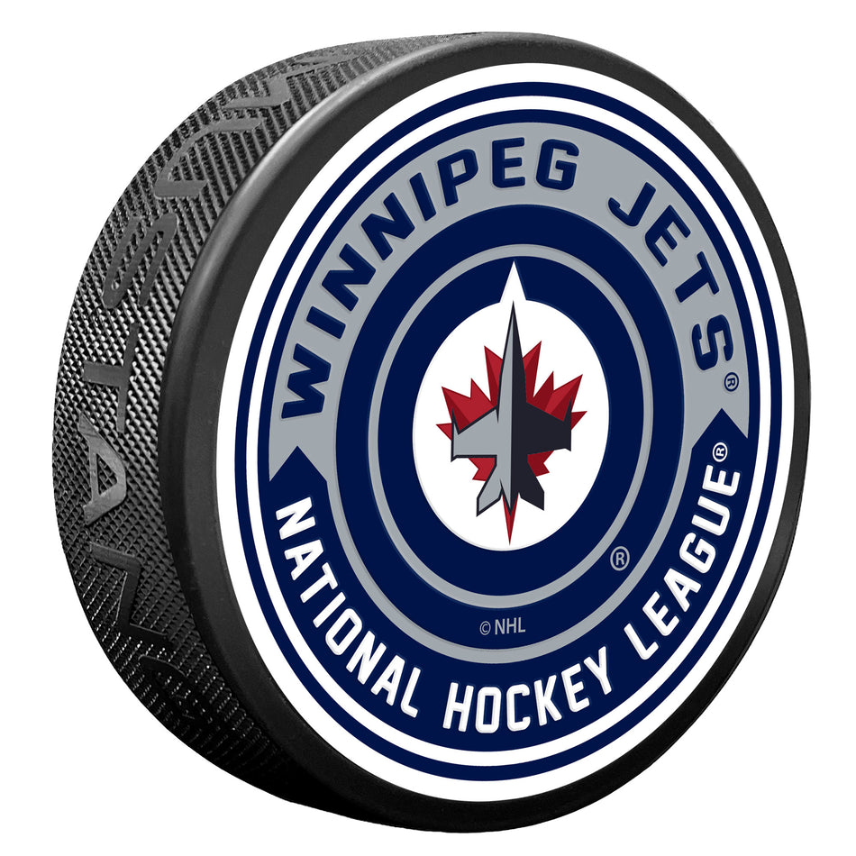 Winnipeg Jets Puck - Arrow Design