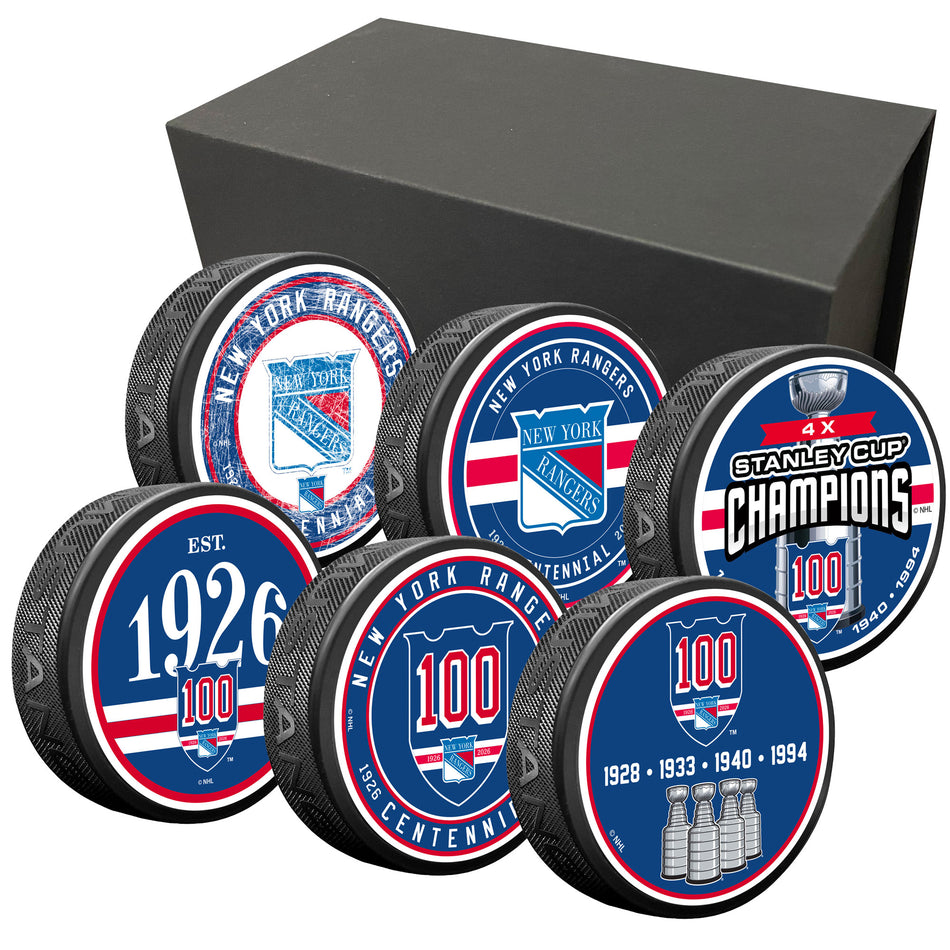 New York Rangers | Centennial 6 Puck Pack