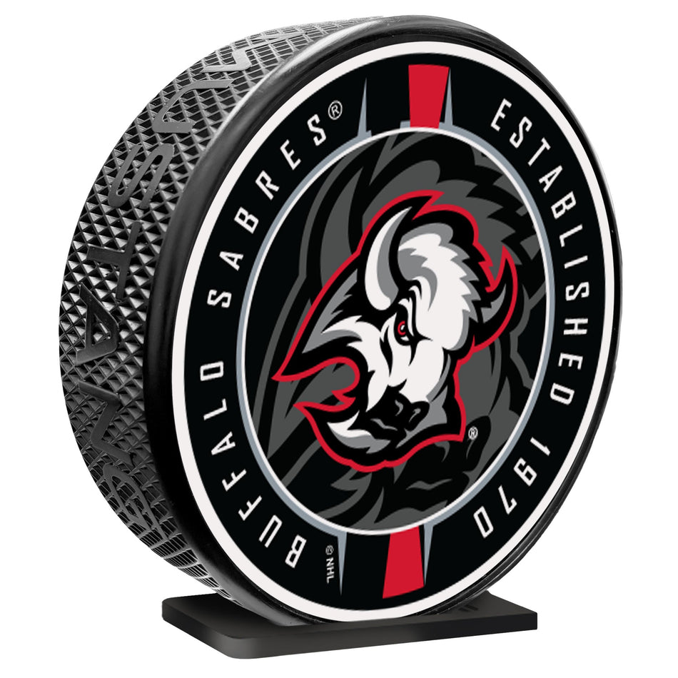 Buffalo Sabres Goathead | Ribbon MEGA Puck