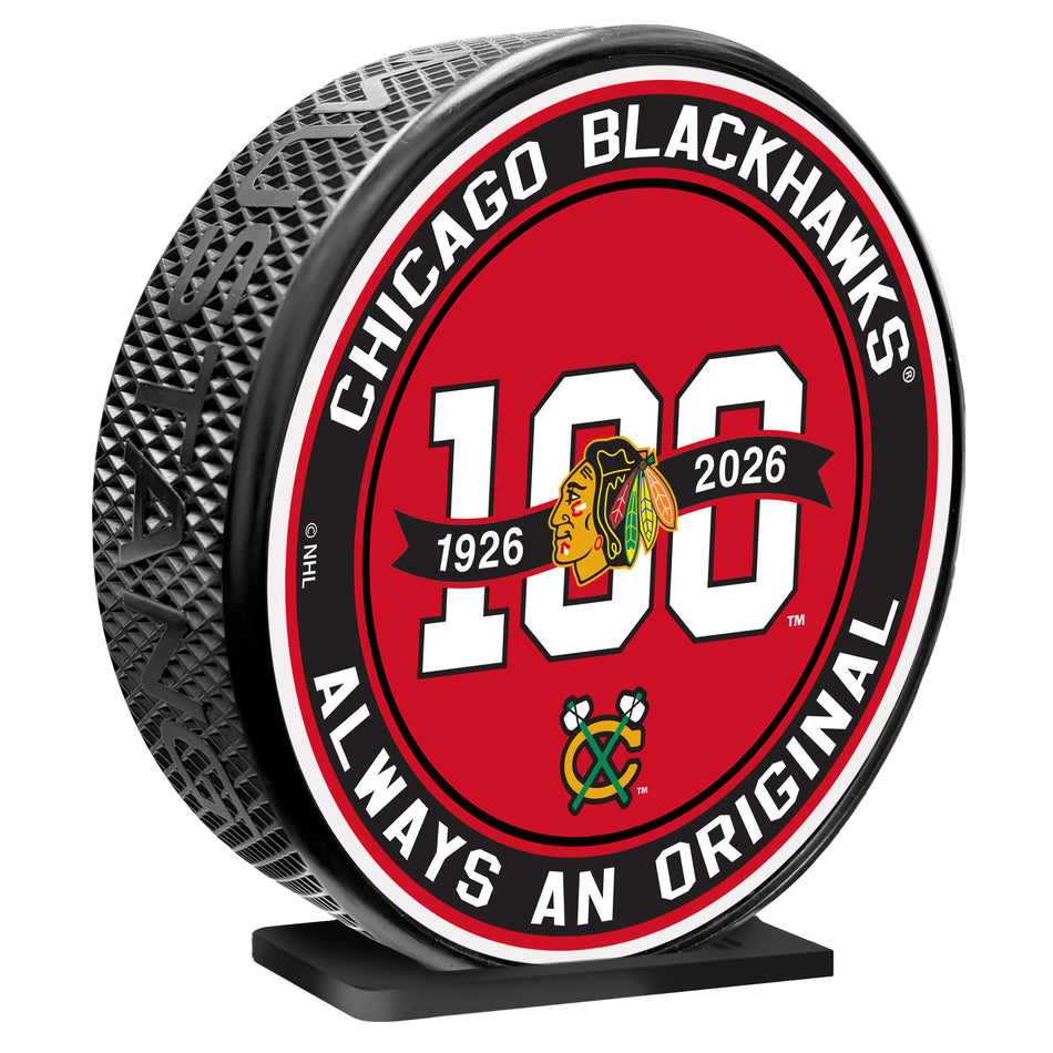 Chicago Blackhakws| Centennial MEGA Puck