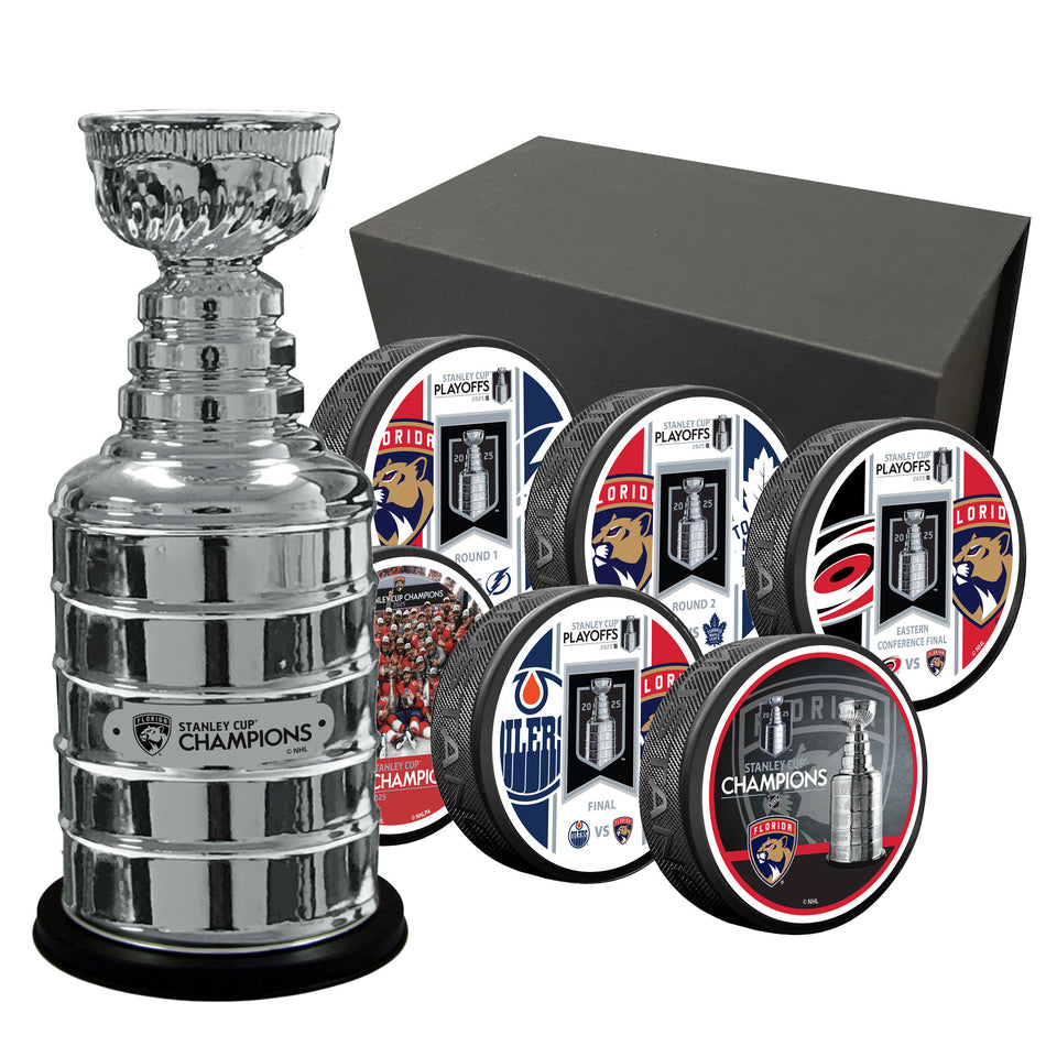 Florida Panthers 6 Puck Pack + Stanley Cup