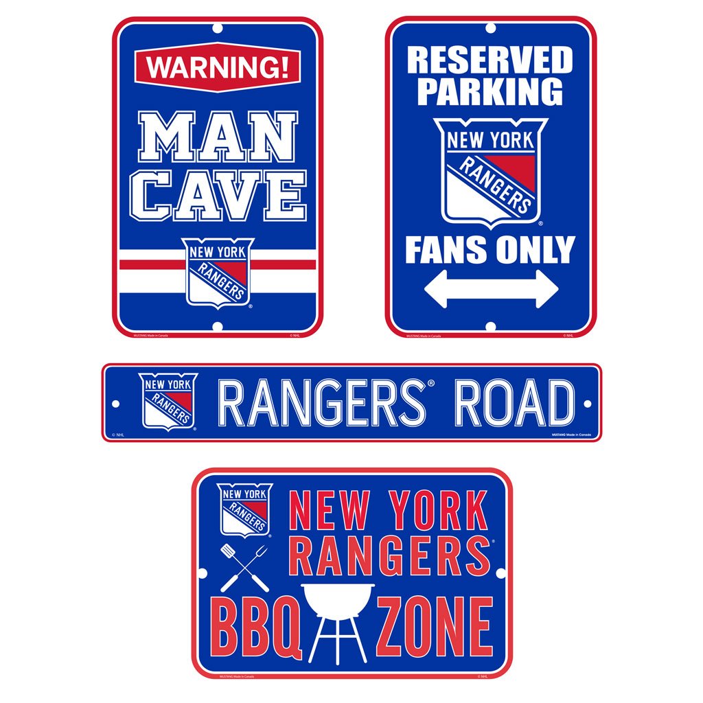 New York Rangers Fan Four Pack Sign Set – Hockey Hall of Fame