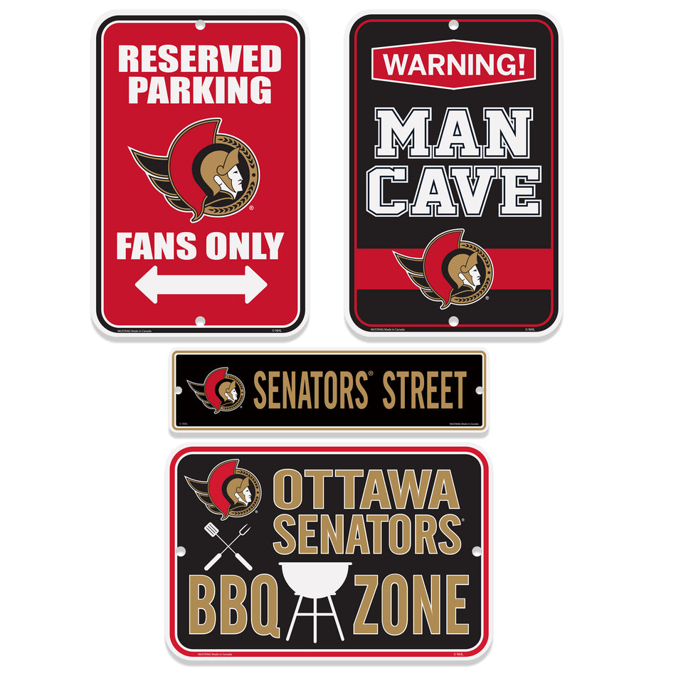 Ottawa Senators Four Pack Fan Sign Set