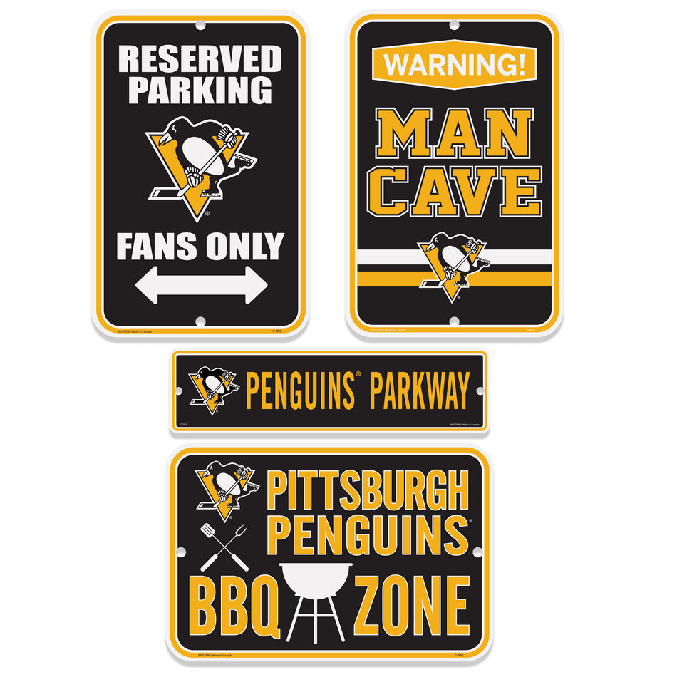 Pittsburgh Penguins Four Pack Fan Sign Set