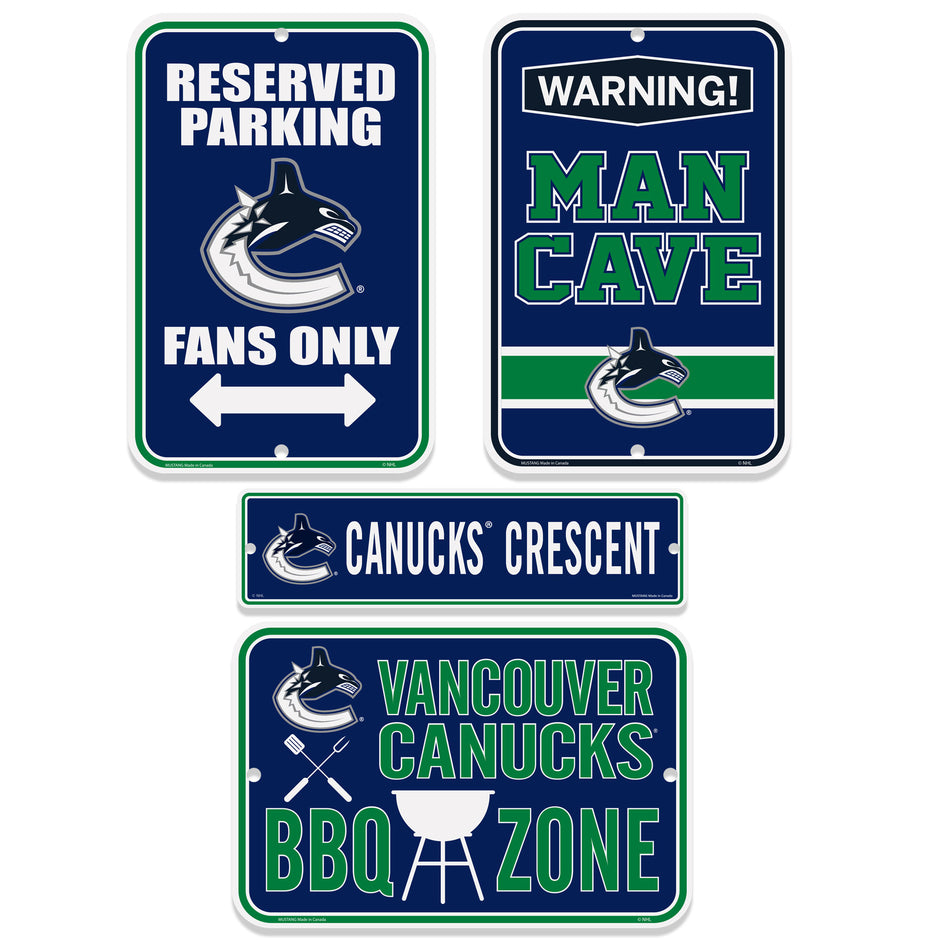 Vancouver Canucks Four Pack Fan Sign Set