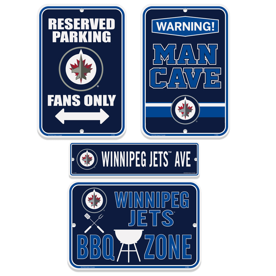 Winnipeg Jets Four Pack Fan Sign Set