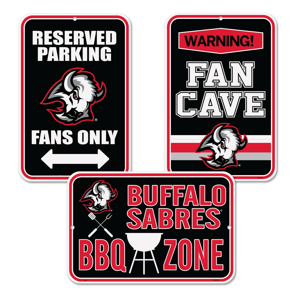 Buffalo Sabres Goathead Fan Three Pack Sign Set