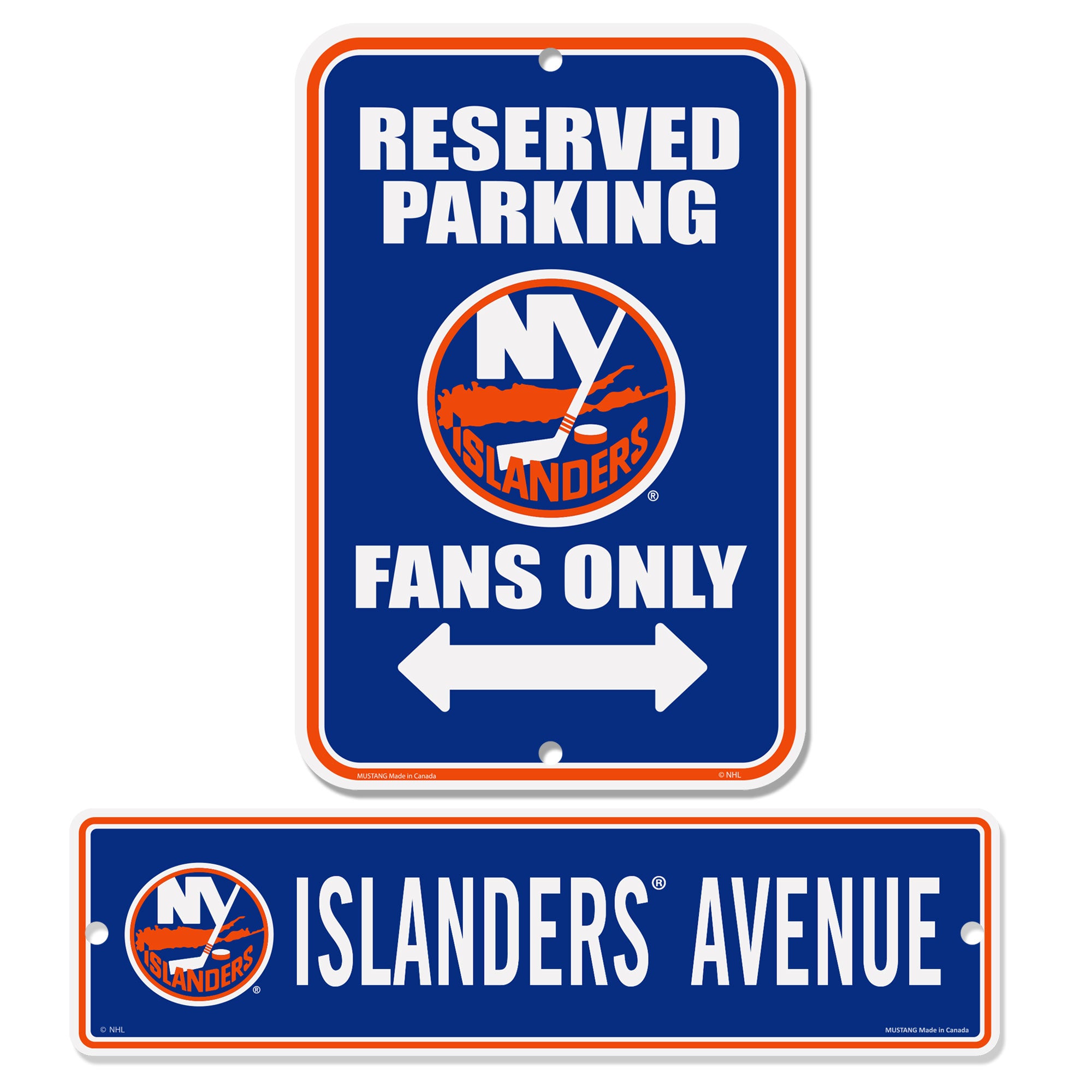 New York Islanders Parking & Street 2 Pack Sign Set – Hockey Hall of Fame