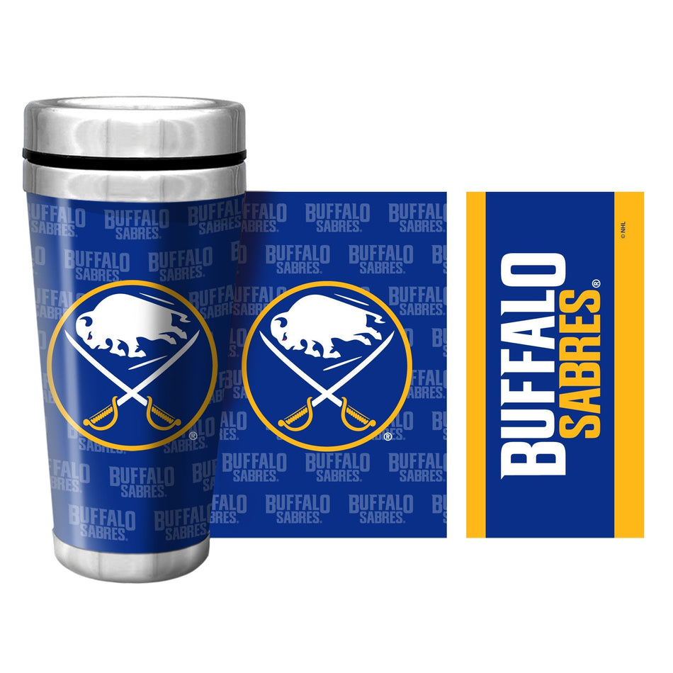 Buffalo Sabres | Wallpaper Full Wrap Travel Mug | 16 oz