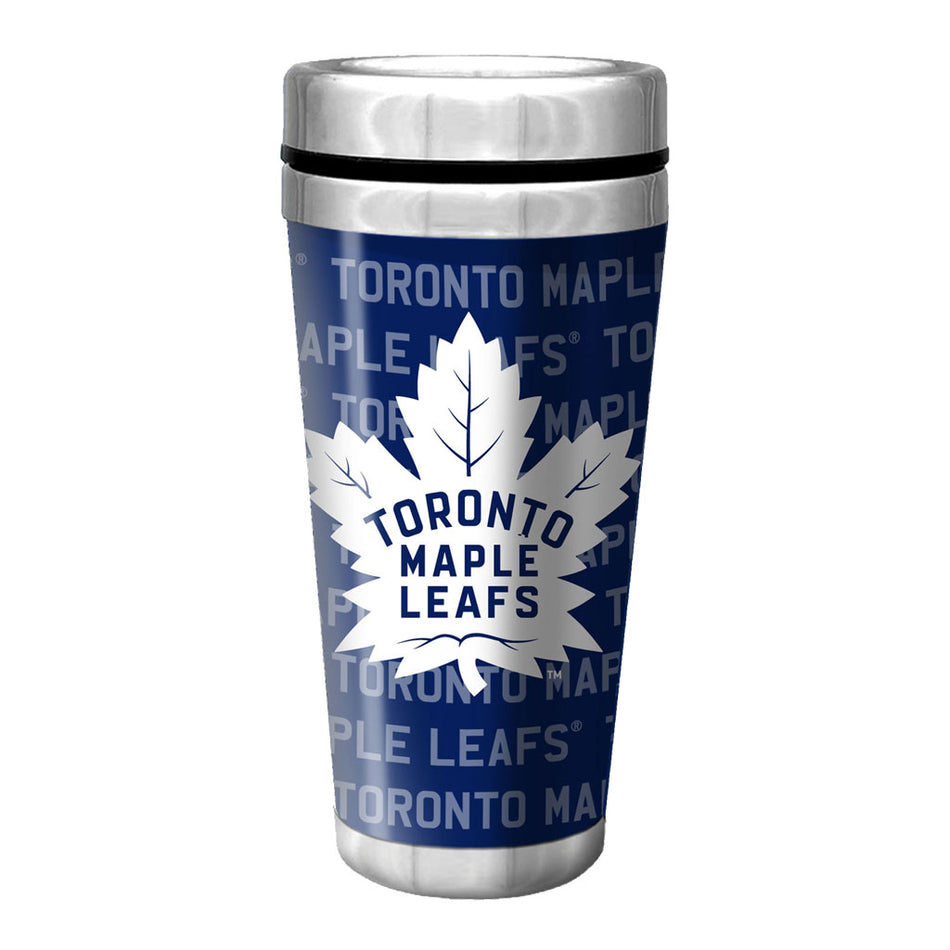 Toronto Maple Leafs 16oz Full Wrap Wallpaper Travel Mug