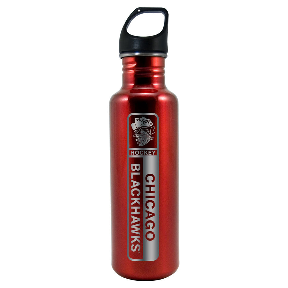 Chicago Blackhawks Water Bottle - Red Stainless Steel 26oz