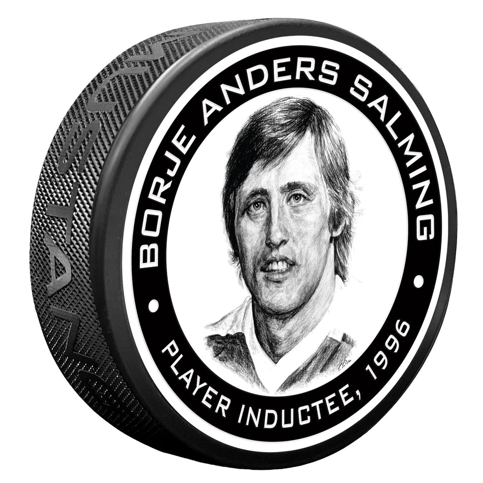 1996 Borje Salming - NHL Legends Textured Puck