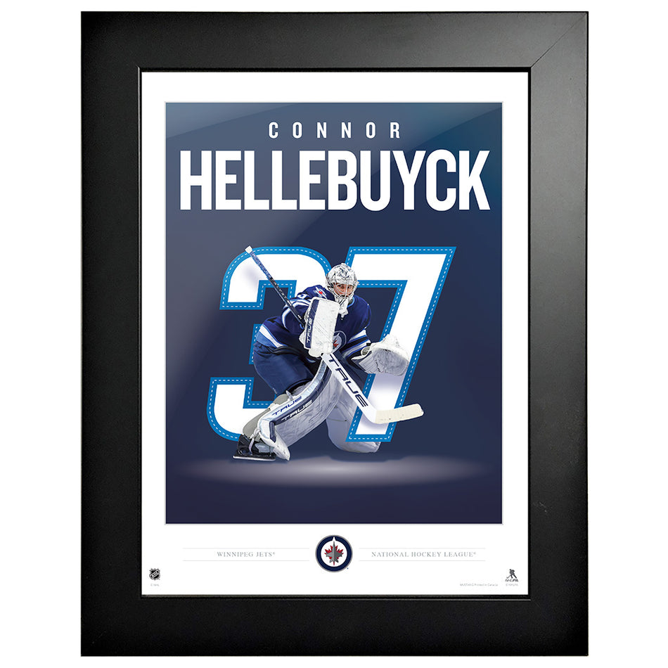 Winnipeg Jets | Hellebuyck Breakout | 12" x 16" Frame