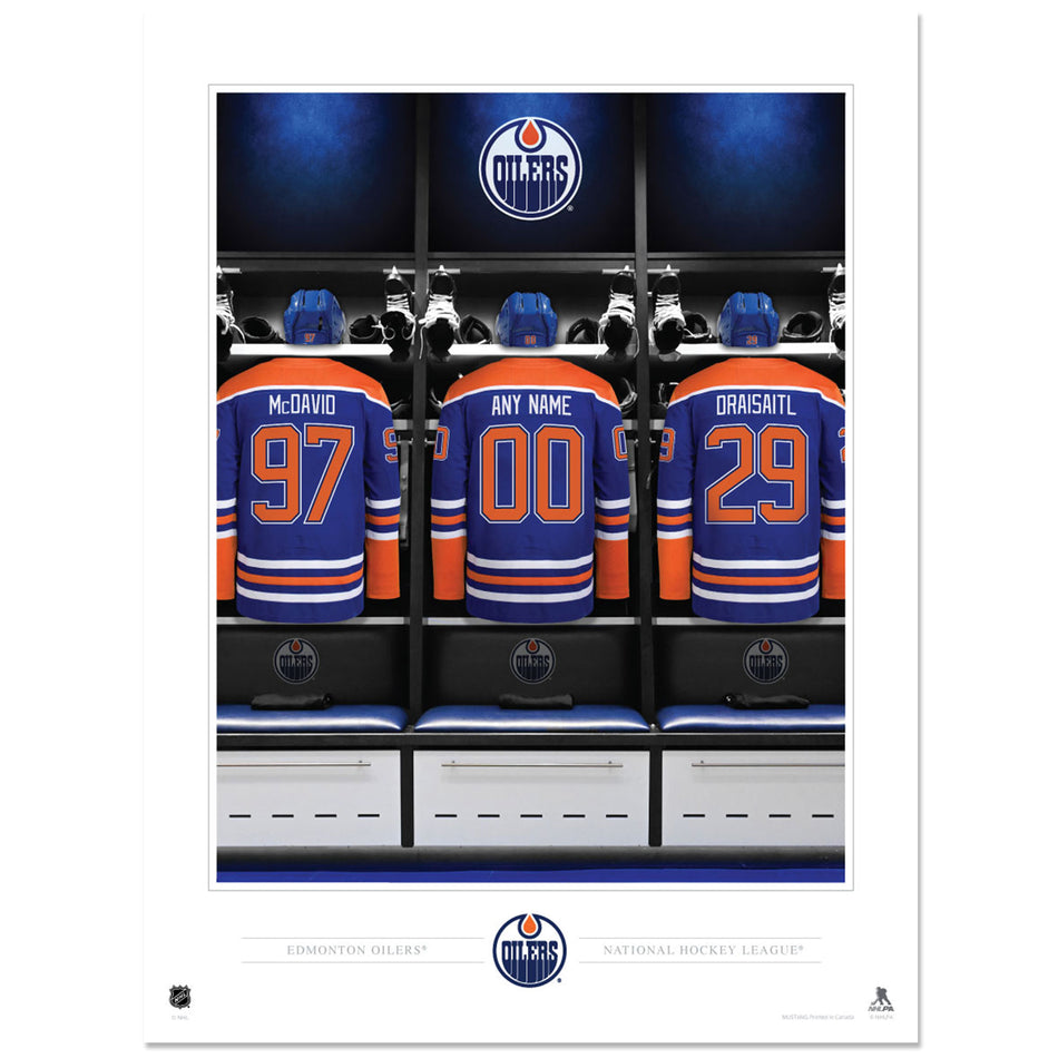 New York Islanders 12x16 Personalized Locker Room Print