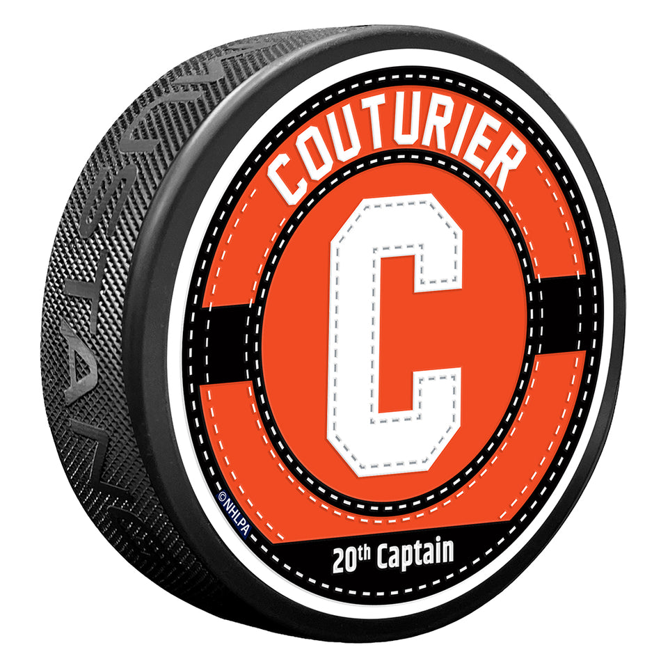 Sean Couturier Puck | Captain Jersey Stitch