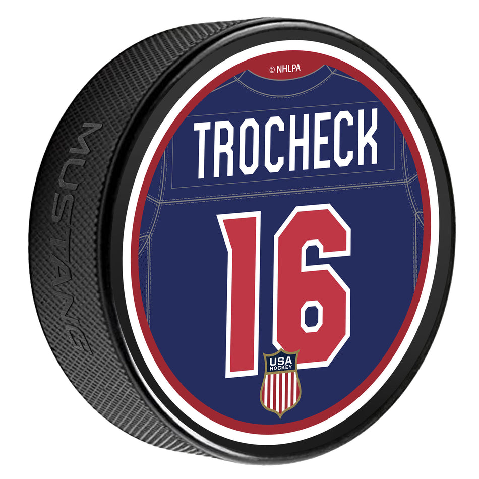 Team USA Player Puck | Trocheck