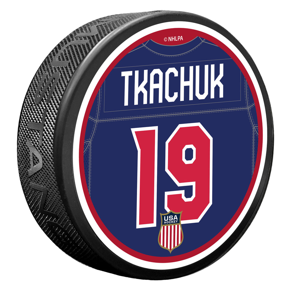 Team USA Player Puck | M. Tkachuk