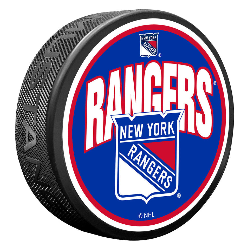 New York Rangers Puck | Wordmark