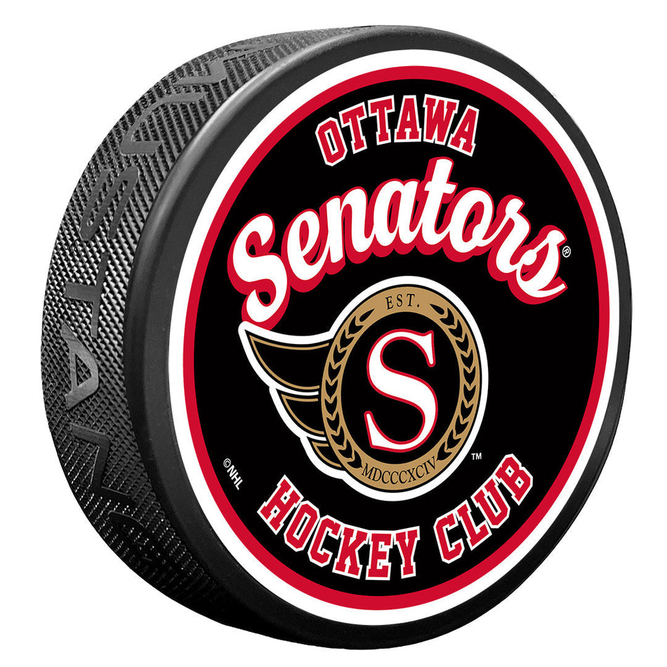 Ottawa Senators Puck | Retro Script
