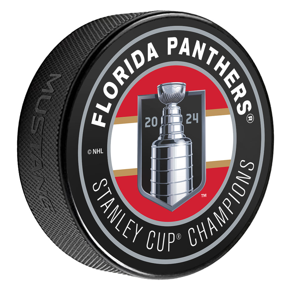 Florida Panthers Stanley Cup Champions Stripe Puck