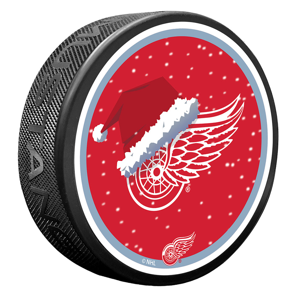 Detroit Red Wings Puck | Winter Wonderland