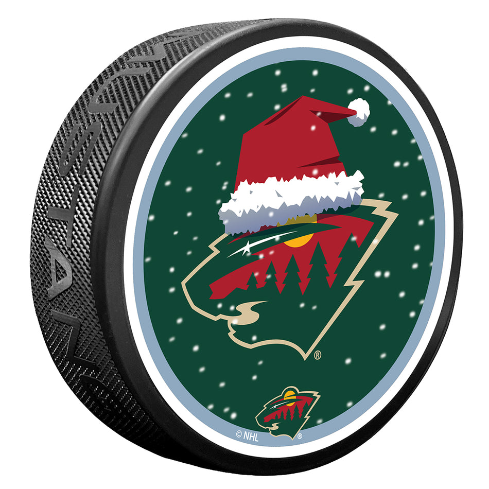 Minnesota Wild Puck | Winter Wonderland