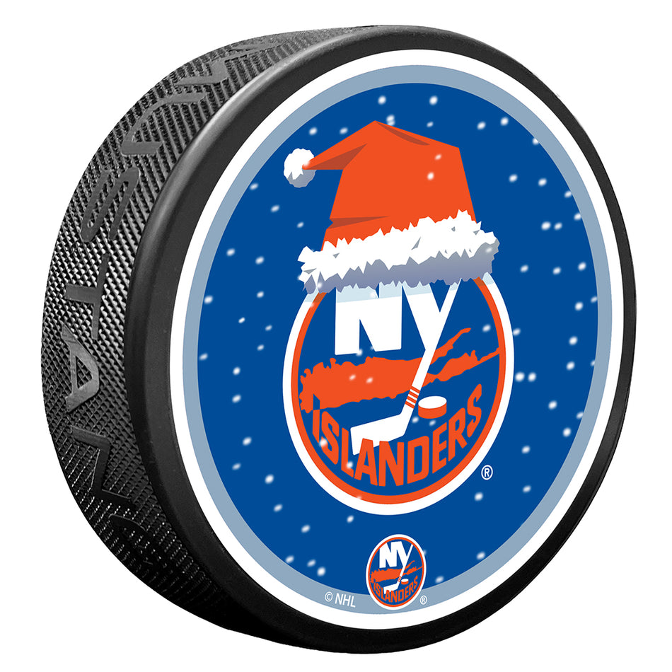 New York Islanders Puck | Winter Wonderland