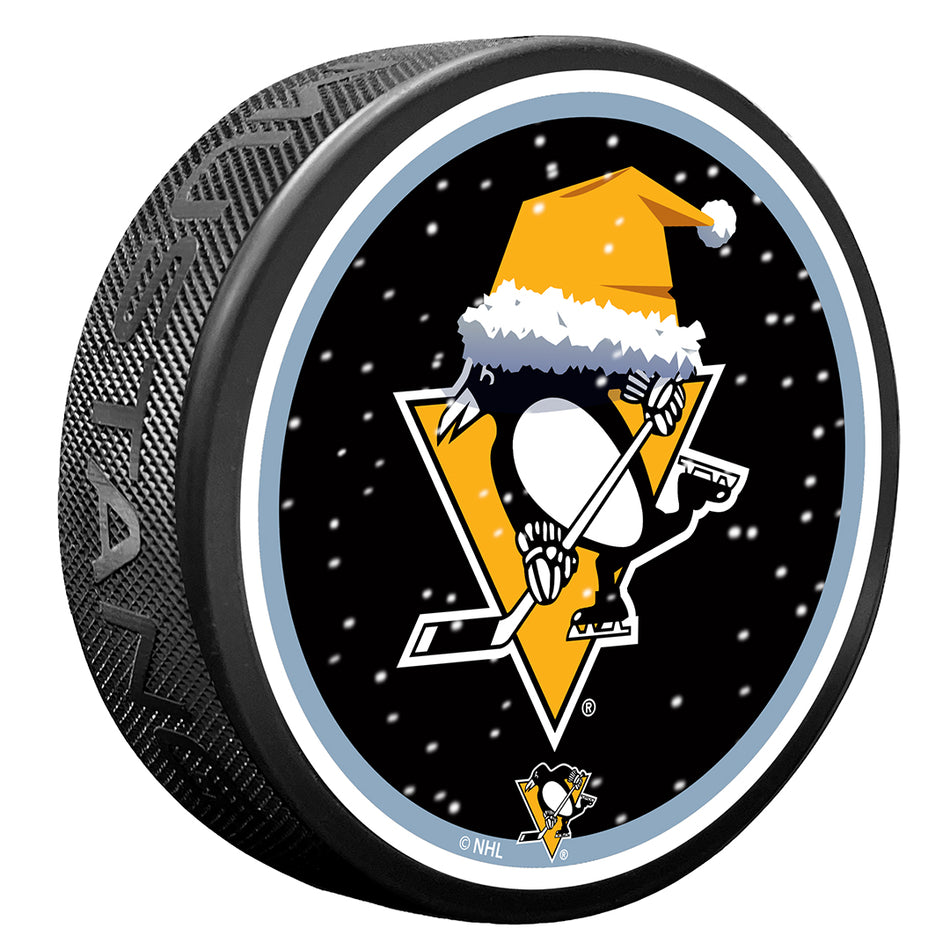 Pittsburgh Penguins Puck | Winter Wonderland