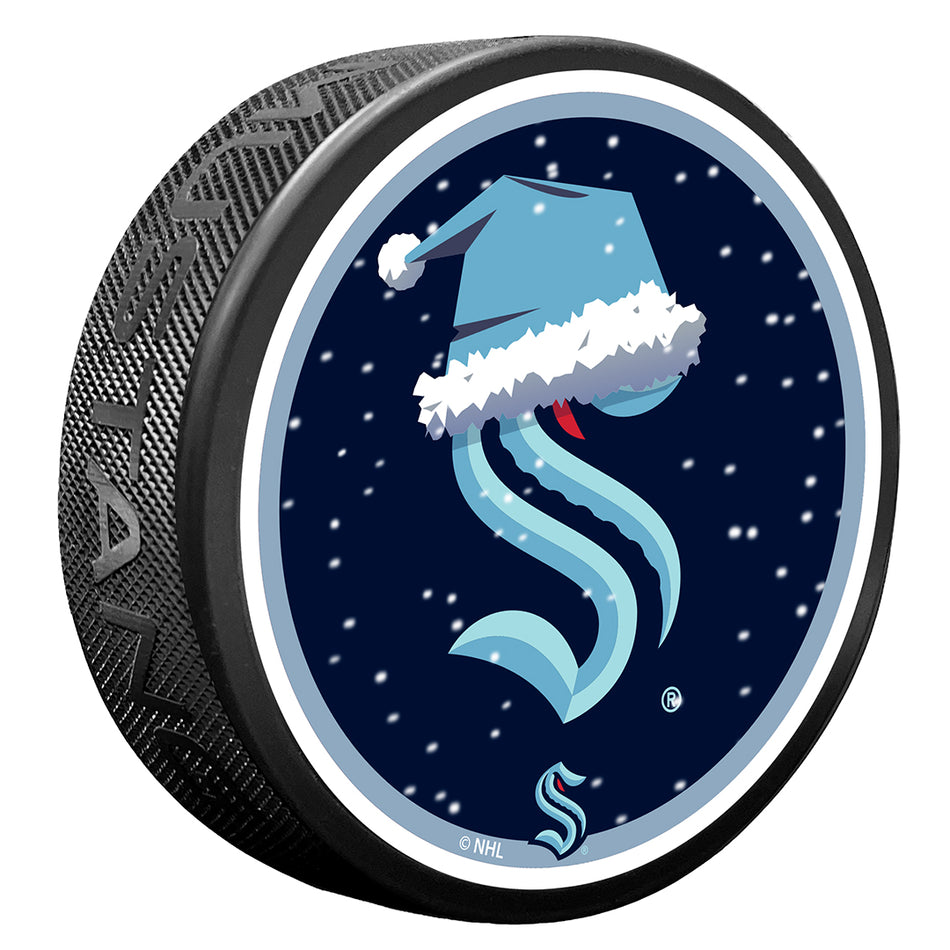 Seattle Kraken Puck | Winter Wonderland