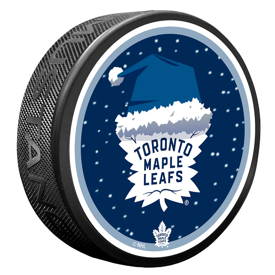 Toronto Maple Leafs Puck | Winter Wonderland