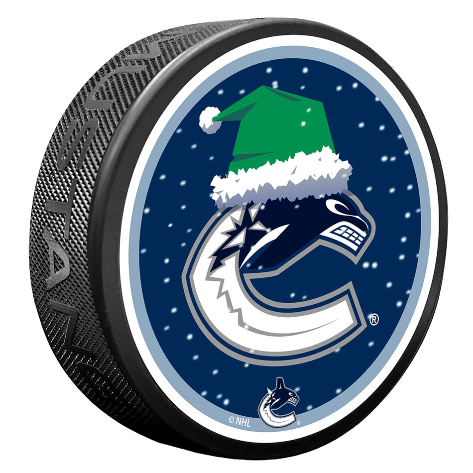 Vancouver Canucks Puck | Winter Wonderland