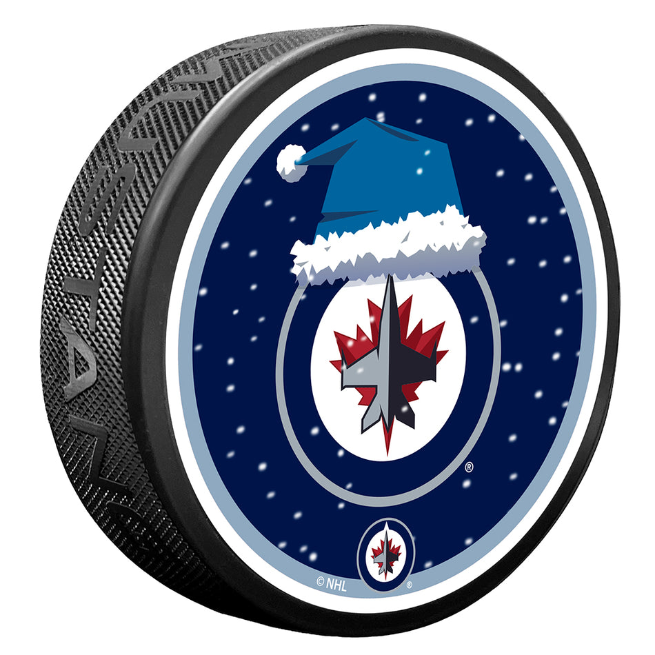 Winnipeg Jets Puck | Winter Wonderland