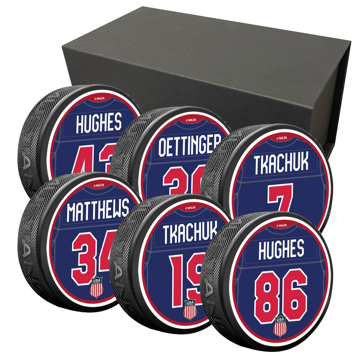 Team USA | 2026 Player 6 Puck Pack – Hockey Hall of Fame