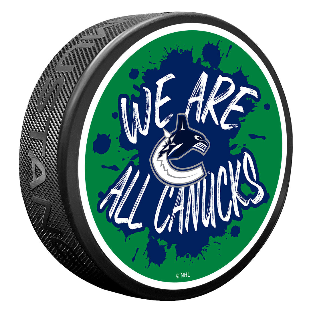 Vancouver Canucks Puck | Slogan | Sports Decor – Hockey Hall of Fame