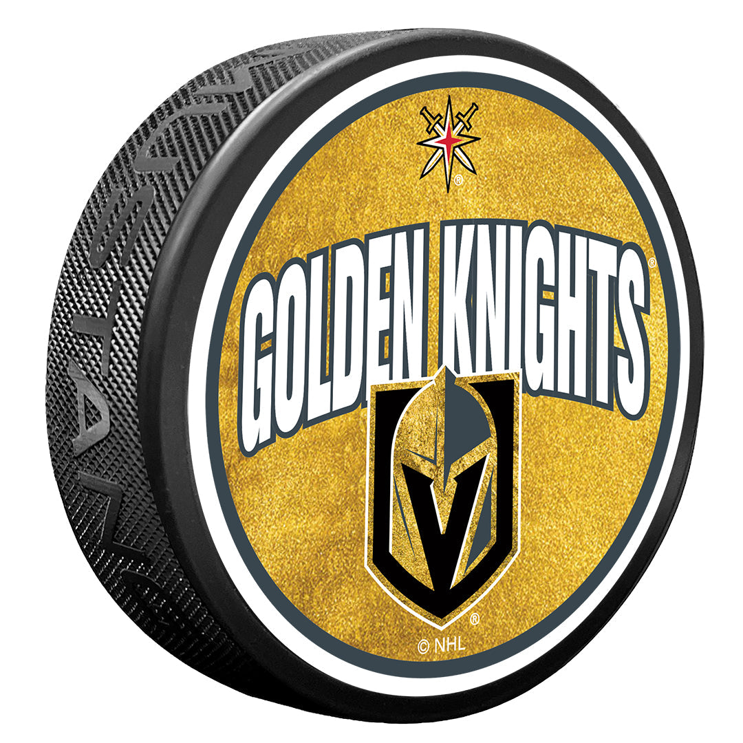 Vegas Golden Knights Puck | Wordmark | Hockey Hall of Fame – Hockey ...