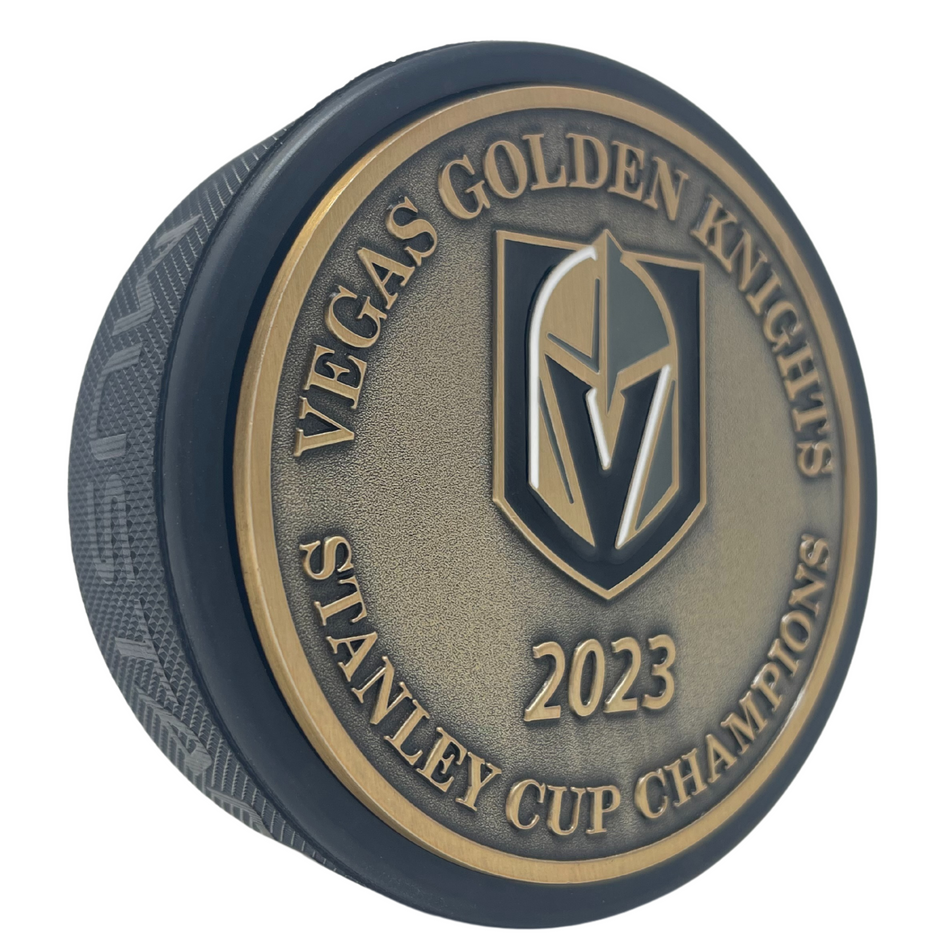 Vegas Golden Knights Puck | Stanley Cup Bronze Medallion