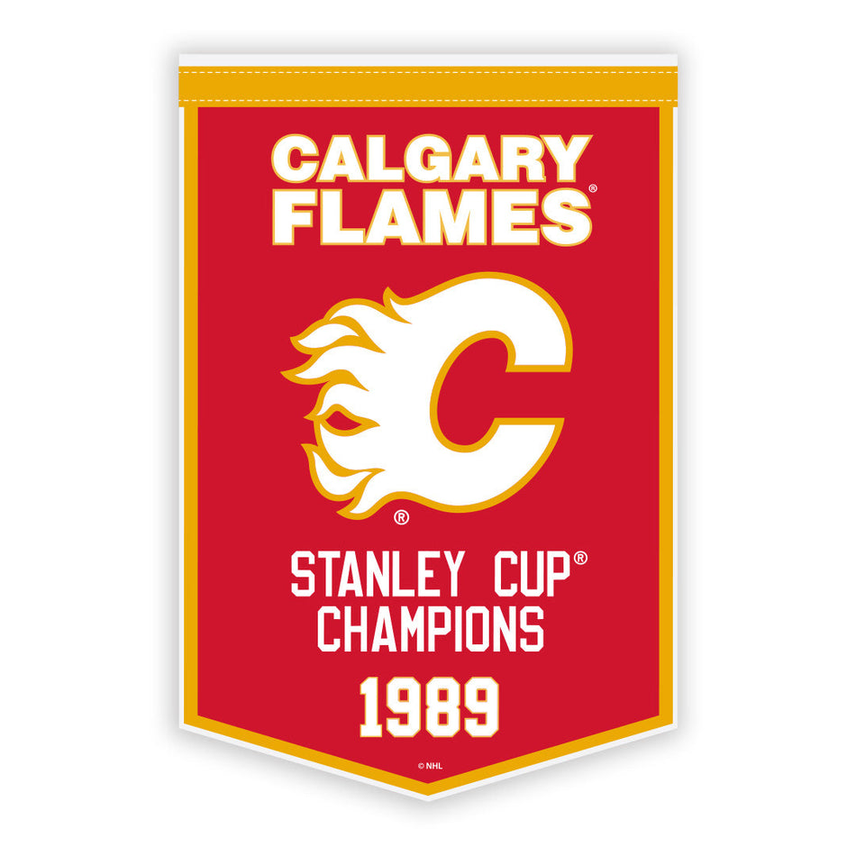 Calgary Flames Banner | Dynasty 10" x 15"