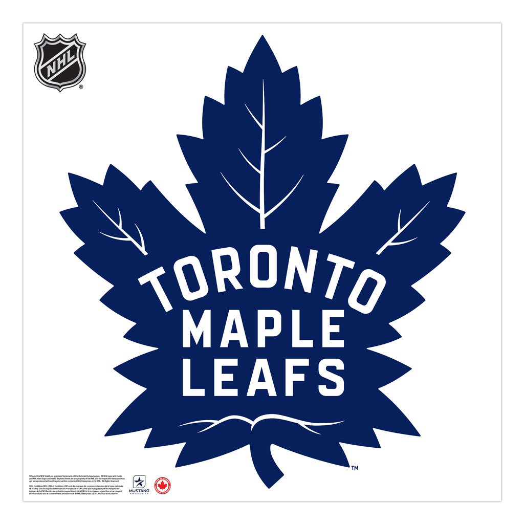 Toronto Maple Leafs 36x36 Team Logo Repositional Wall Decal - Sports Decor