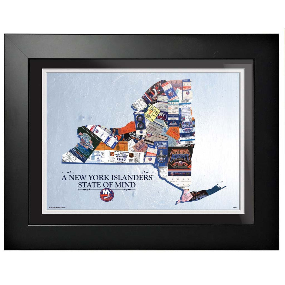 New York Islanders 12x16 State of Mind Framed Artwork