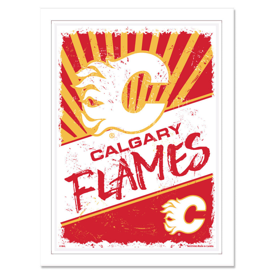Calgary Flames Print - 12" x 16" Classic Design