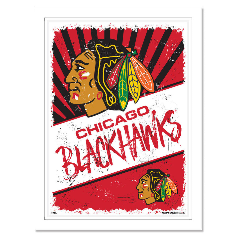 Chicago Blackhawks Print - 12" x 16" Classic Design