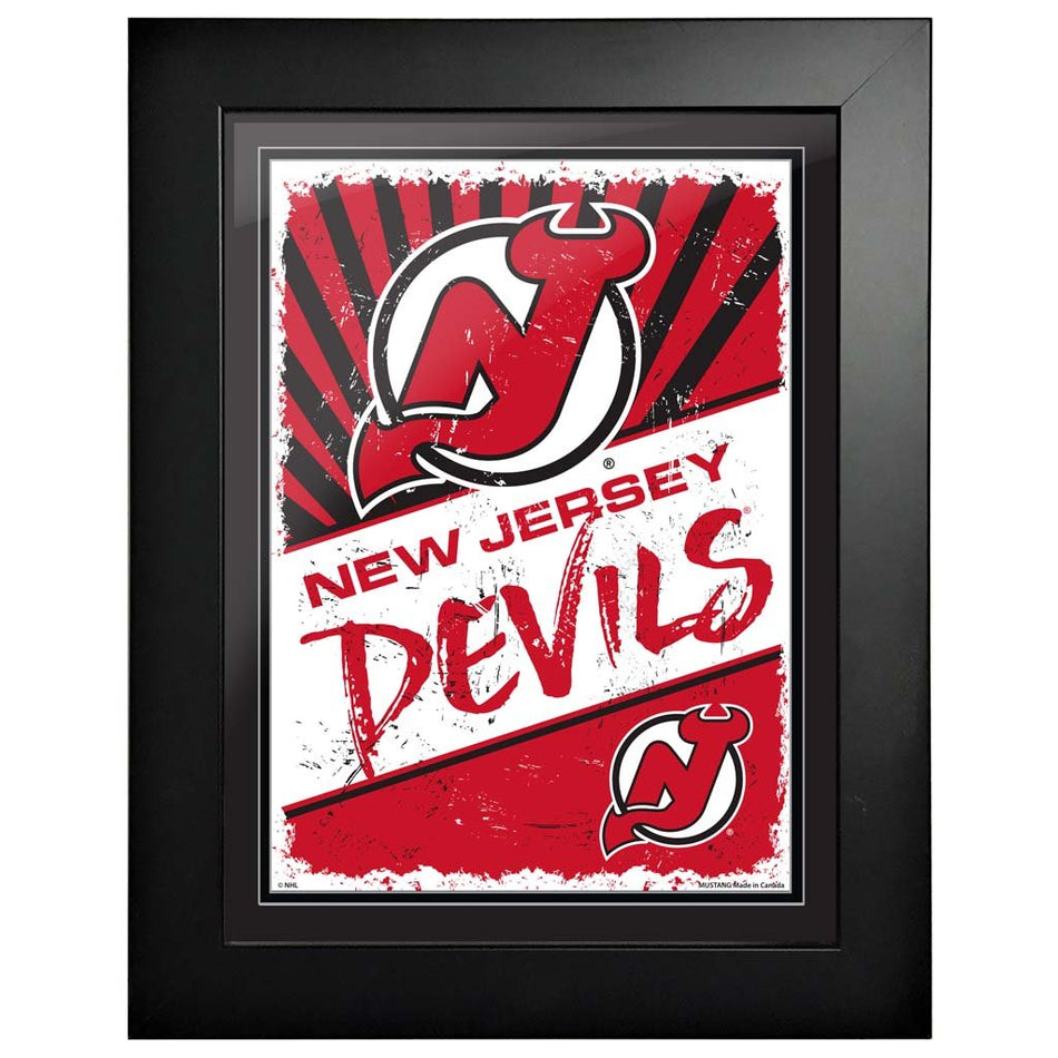 New Jersey Devils 12 x 16 Classic Framed Artwork