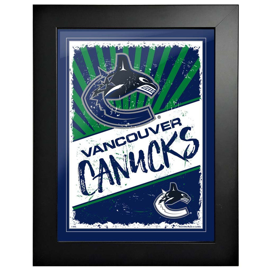 Vancouver Canucks 12x16 Classic Framed Artwork