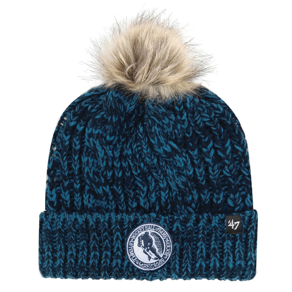 47 Brand Ladies Navy HHOF Pom Toque - Hockey Hall of Fame