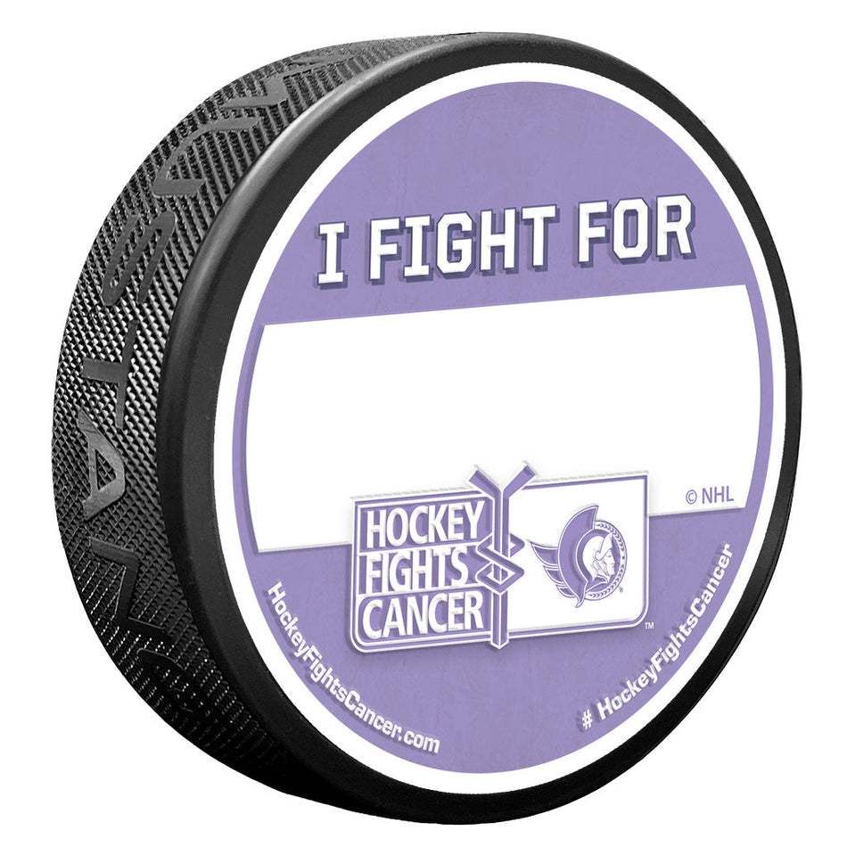 Ottawa Senators Puck - Hockey Fights Cancer Puck | I Fight