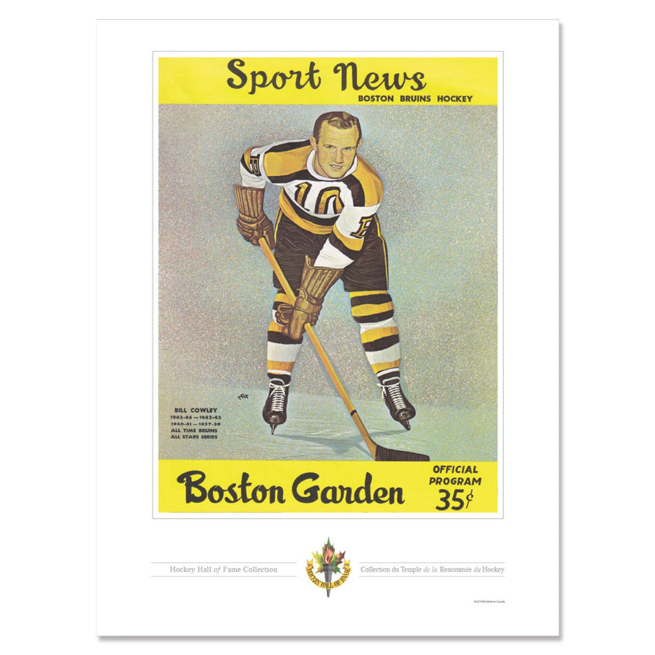 Boston Bruins Memorabilia - 12" x 16" Sport News Player 10 Program Cover Print