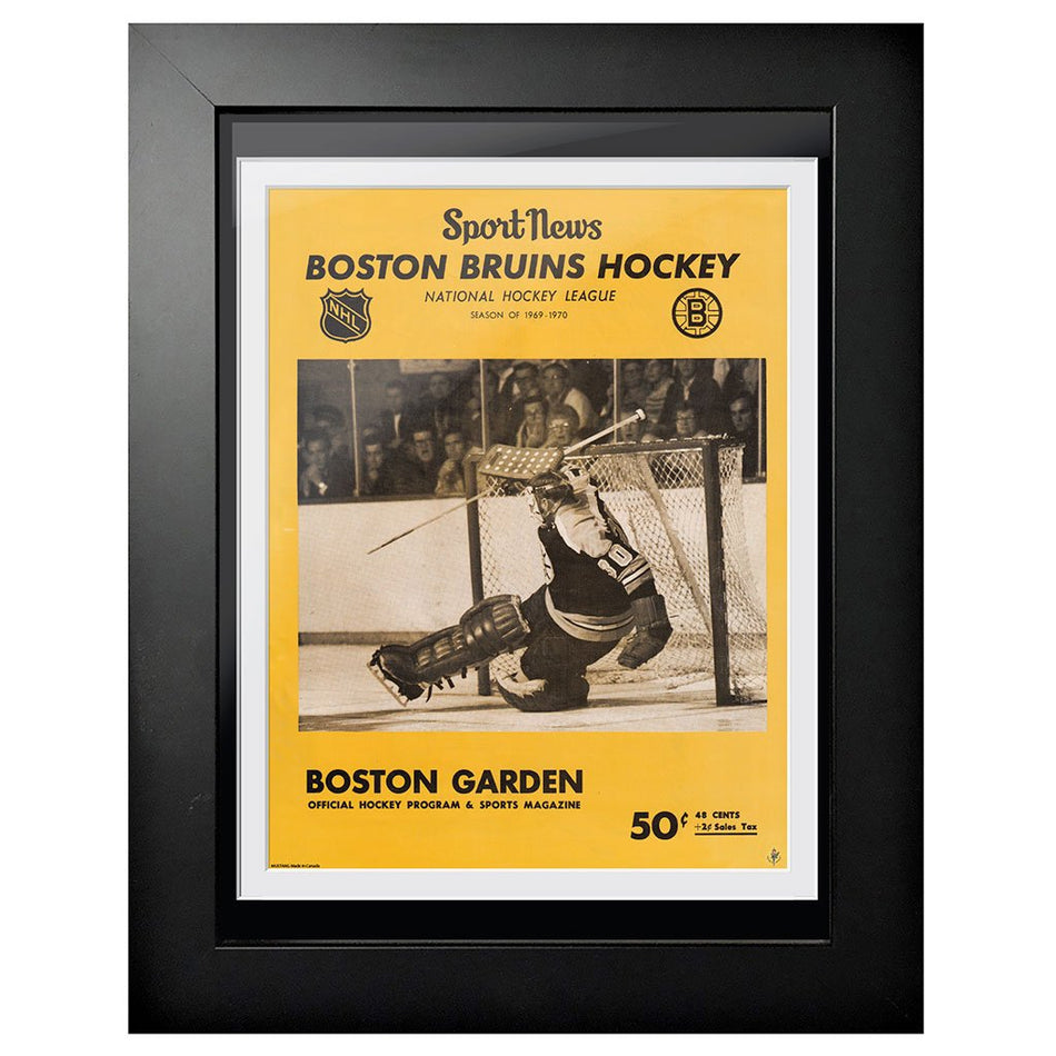 Boston Bruins Program Cover - Sport News Gerry Cheevers